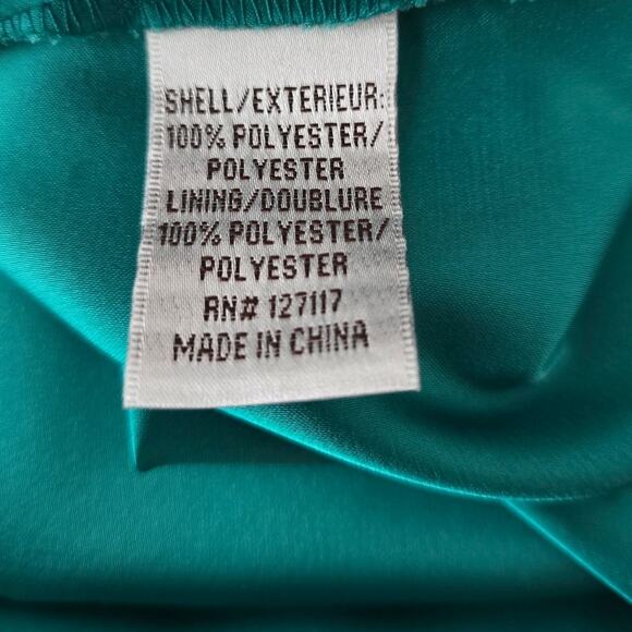 Badgley Mischka Green Women's Long Flowy Romantic Formal Dress 10 - Picture 6 of 7